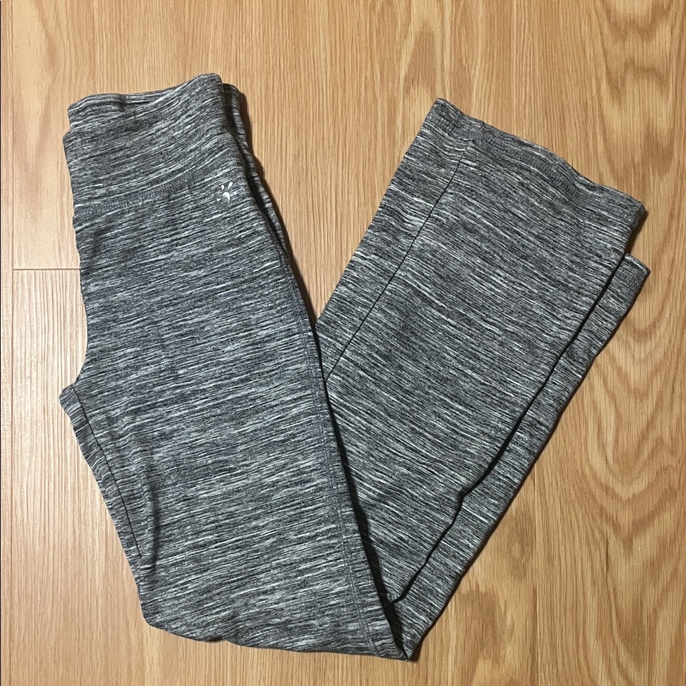 Justice Heather Gray boot flare Leggings, size 8